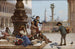 Kinder füttern Tauben in Venedig - Antonio Ermolao Paoletti — Ansicht des Kunstwerks