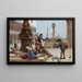 Kinder füttern Tauben in Venedig - Antonio Ermolao Paoletti — gerahmtes Bild an der Wand