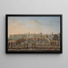 Neapel Piazza Trieste e Trento mit einer Messe, gesehen von einem Balkon des Palazzo Reale - Antonio Joli — gerahmtes Bild an der Wand