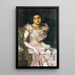 Vor dem Ball - Antonio Mancini — gerahmtes Bild an der Wand