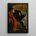Nachdenklich - Antonio Mancini — gerahmtes Bild an der Wand