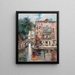Gondeln in Venedig - Antonio María de Reyna Manescau — gerahmtes Bild an der Wand