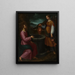 Der Christus und die Samariterin - Antonio Mari — gerahmtes Bild an der Wand