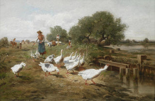 Antonio Montemezzo - Die Gnsemagd.webp