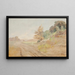 Nebeliger Tag - Antonio Parreiras — gerahmtes Bild an der Wand