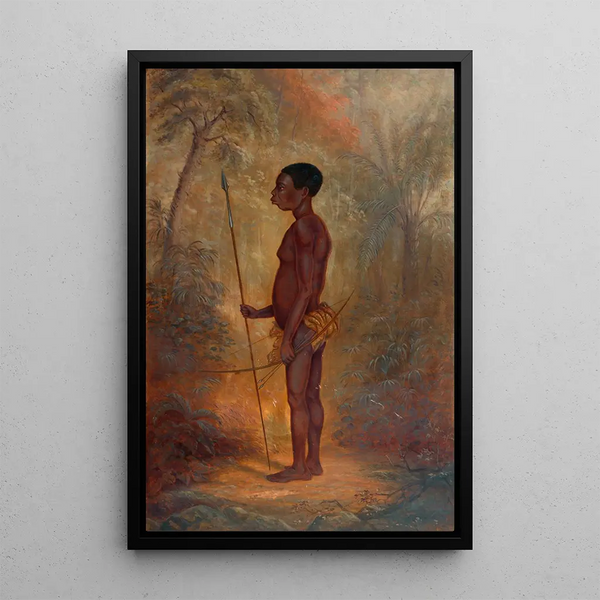 Mann Akka - Antonio Zeno Shindler — gerahmtes Bild an der Wand