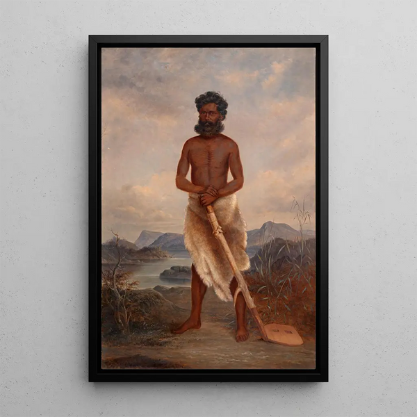 Mann Australier - Antonio Zeno Shindler — gerahmtes Bild an der Wand