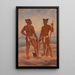 Hommes Marquisiens - Antonio Zeno Shindler — gerahmtes Bild an der Wand
