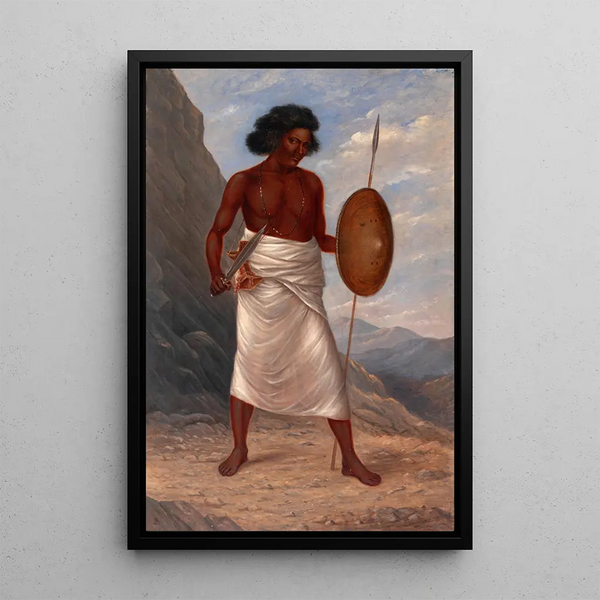 Mann Somali - Antonio Zeno Shindler — gerahmtes Bild an der Wand