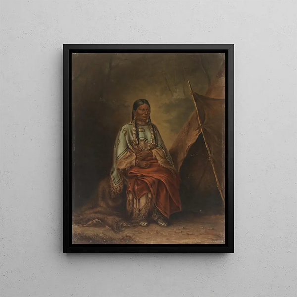 Squaw à queue tachetée - Antonio Zeno Shindler — gerahmtes Bild an der Wand