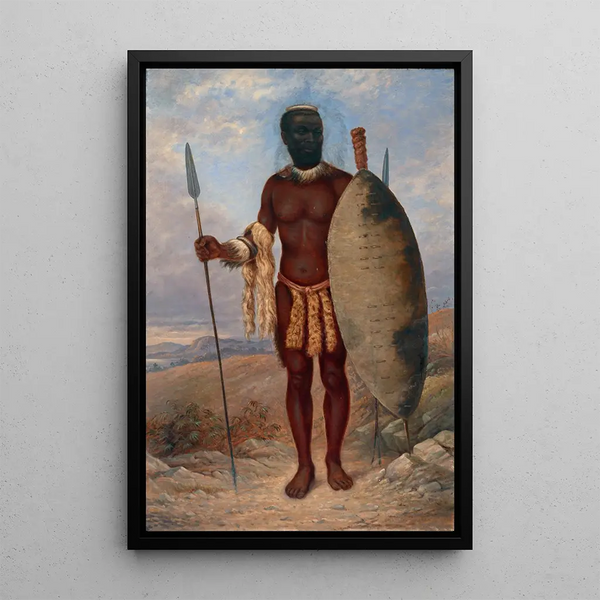 Reproduktion des Gemäldes Mann Zulu - Antonio Zeno Shindler