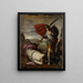 David mit dem Kopf Goliaths - Antonio del Castillo y Saavedra — gerahmtes Bild an der Wand