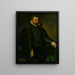 Portrait eines Mannes - Antonis Mor — gerahmtes Bild an der Wand