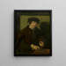 Portrait eines Antwerpener Geistlichen - Antwerpener Schule — gerahmtes Bild an der Wand