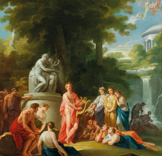 Apollon parmi les bergers, une étude pour l'ancien Burgtheater de Vienne - Heinrich Friedrich Füger