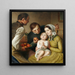 Lernen betteln, Familie Reiter - Johann Baptist Reiter — gerahmtes Bild an der Wand