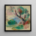 Baum in Cagnes, das Meer in der Ferne - Pierre — gerahmtes Bild an der Wand