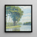 Bäume am Kanal - Paul Baum — gerahmtes Bild an der Wand