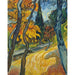 Reproduktion des Gemäldes Bäume im Garten des Asyls - Vincent van Gogh