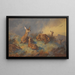 Die wachsamen Rehe - Archibald Thorburn — gerahmtes Bild an der Wand