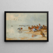 Sarcelle und Singschwan am Wasserufer - Archibald Thorburn — gerahmtes Bild an der Wand