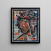 Christus - Arie van de Giessen — gerahmtes Bild an der Wand