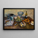 Stillleben mit Kuchen und Früchten - Aristarkh Lentulov — gerahmtes Bild an der Wand