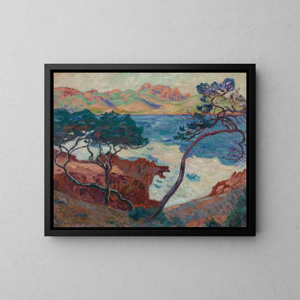 Agay - Armand Guillaumin — gerahmtes Bild an der Wand
