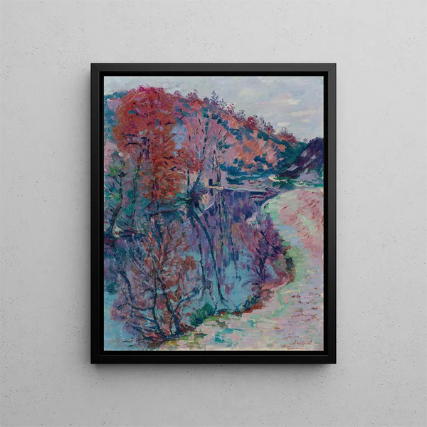 Bords de la Sedelle Crozant - Armand Guillaumin — gerahmtes Bild an der Wand