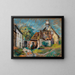 Chaumières - Armand Guillaumin — gerahmtes Bild an der Wand