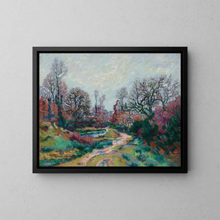 Weg zum Brunnen nach dem Regen - Armand Guillaumin — gerahmtes Bild an der Wand