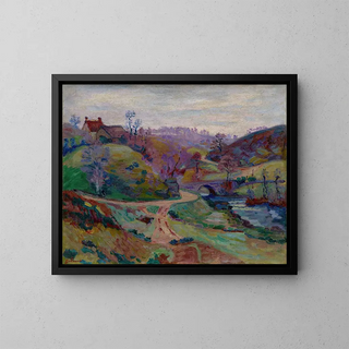 Pont Charraud à Crozant - Armand Guillaumin — gerahmtes Bild an der Wand