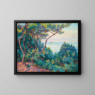 Côte d'Azur - Armand Guillaumin — gerahmtes Bild an der Wand
