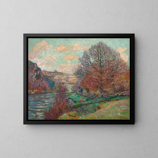 La Roche de l'Écho à Crozant - Armand Guillaumin — gerahmtes Bild an der Wand