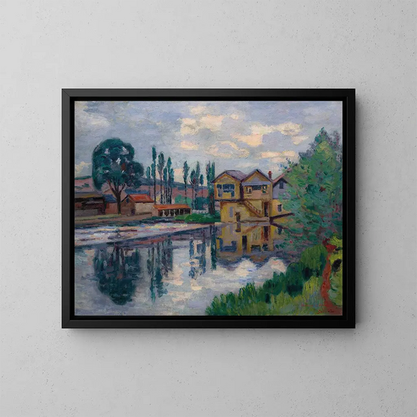 Die Sägerei von Poitiers - Armand Guillaumin — gerahmtes Bild an der Wand