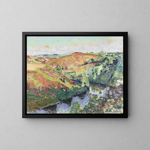 Landschaft bei Crozant - Armand Guillaumin — gerahmtes Bild an der Wand
