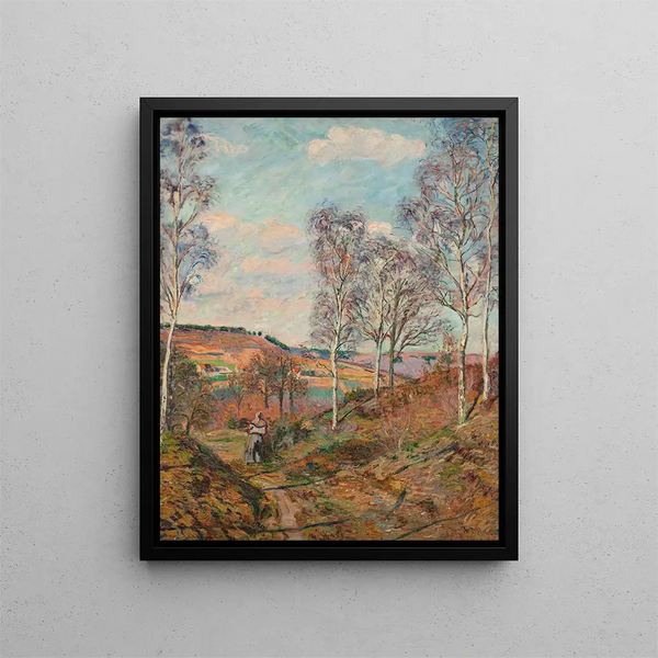 Der Weg ins Tal - Armand Guillaumin — gerahmtes Bild an der Wand