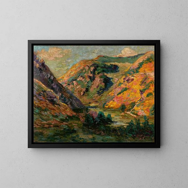 Die Karrieren von La Lude - Armand Guillaumin — gerahmtes Bild an der Wand