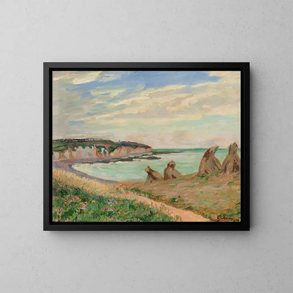 Landschaft der Kanalküste - Armand Guillaumin — gerahmtes Bild an der Wand