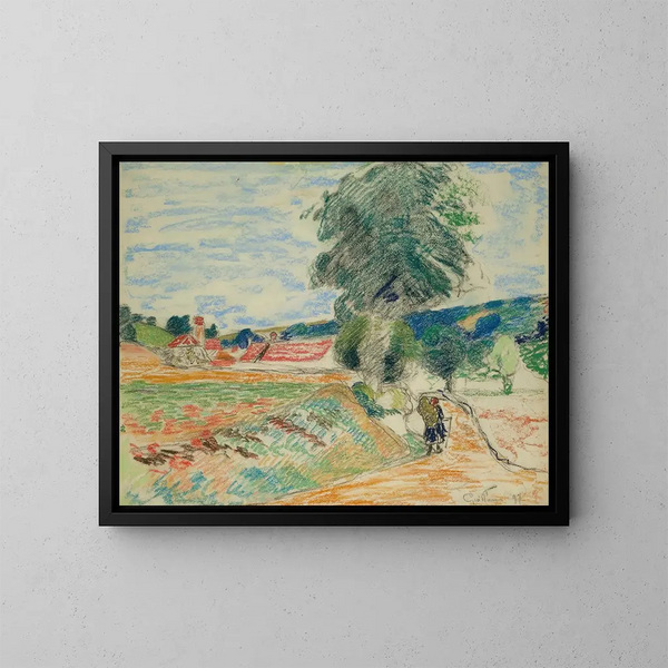 Landschaft der Île-de-France - Armand Guillaumin — gerahmtes Bild an der Wand