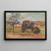 Landschaft mit Bäumen - Armand Guillaumin — gerahmtes Bild an der Wand