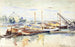 Péniches sur la Seine, Bercy - Armand Guillaumin — Ansicht des Kunstwerks