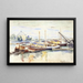 Péniches sur la Seine, Bercy - Armand Guillaumin — gerahmtes Bild an der Wand