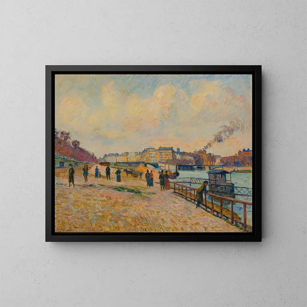 Quai Saint-Bernard, Paris - Armand Guillaumin — gerahmtes Bild an der Wand