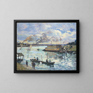 Flusslandschaftsszene - Armand Guillaumin — gerahmtes Bild an der Wand