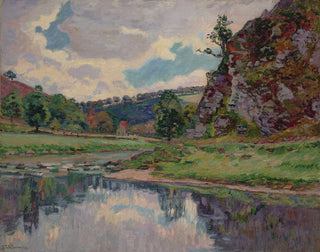Rochers de Genetins sur Creuse - Armand Guillaumin — Ansicht des Kunstwerks
