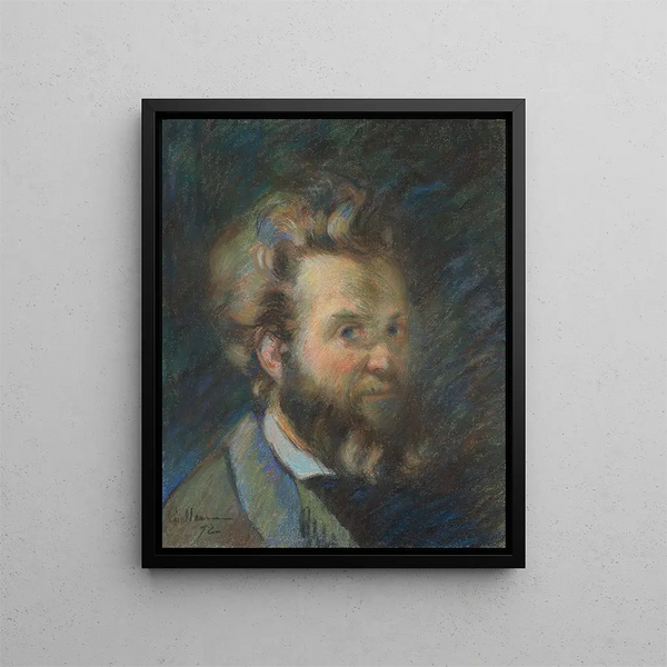 Selbstporträt - Armand Guillaumin — gerahmtes Bild an der Wand