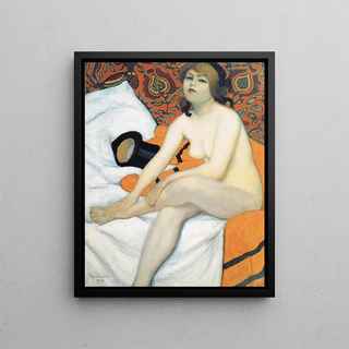 Armand Rassenfosse - The yellow bathrobe.webp