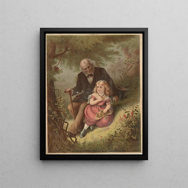 Schatten des Lichts - Armstrong & Co. Lith. — gerahmtes Bild an der Wand