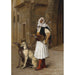 Reproduktion des Gemäldes Arnaut und zwei Whippets - Jean-Léon Gérôme